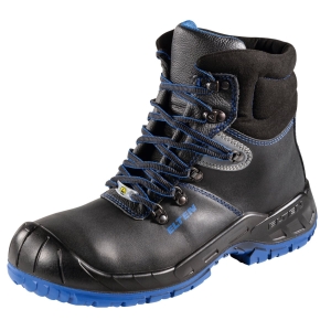 Calzatura alta con lacci nera/blu ALESSIO Mid ESD
