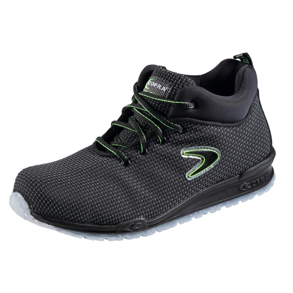 Calzatura alta con lacci nero Youth