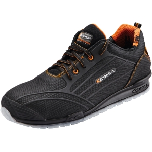Calzatura bassa nera/arancione CREGAN
