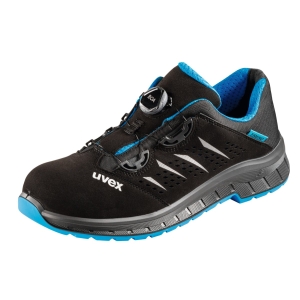 Calzatura bassa nera/blu uvex 2 trend