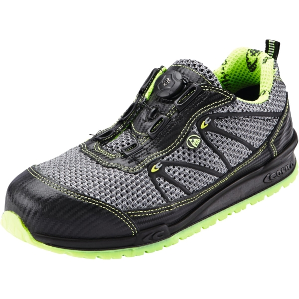 Calzatura bassa nera/verde POTENCY ESD
