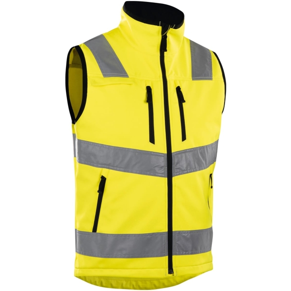 Gilet in softshell alta visibilità