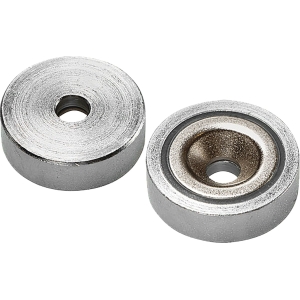 Magnete permanente cilindrico piatto con foro