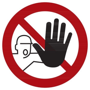 Segnali di divieto Accesso vietato ai non autorizzati
