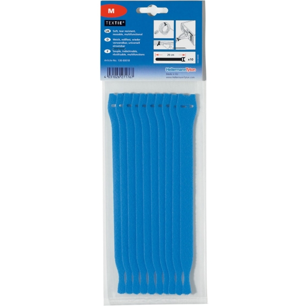 Set di fascette serracavi in chiusura a strappo TEXTIE