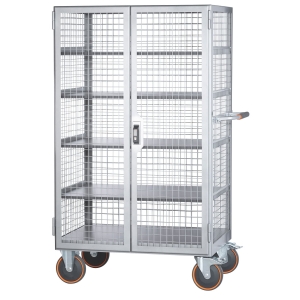 Carrello a filo in acciaio TG9 con 5 piani di carico