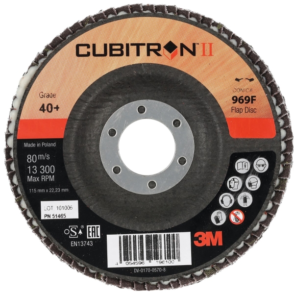 Disco abrasivo lamellare 969F Cubitron II