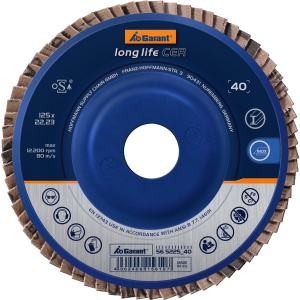 Disco abrasivo lamellare long life CER conico