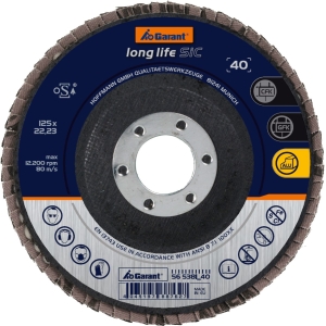 Disco abrasivo lamellare long life SIC conico