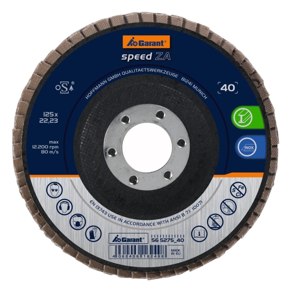Disco abrasivo lamellare speed ZA piatto