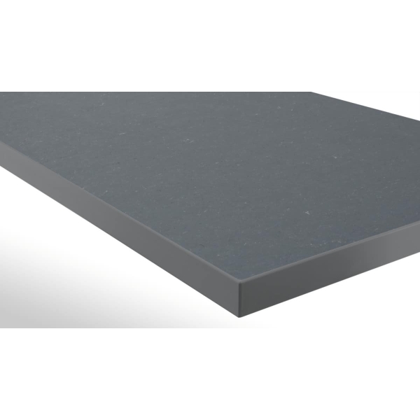 Piano di lavoro con rivestimento sintetico (eluplan) grigio scuro