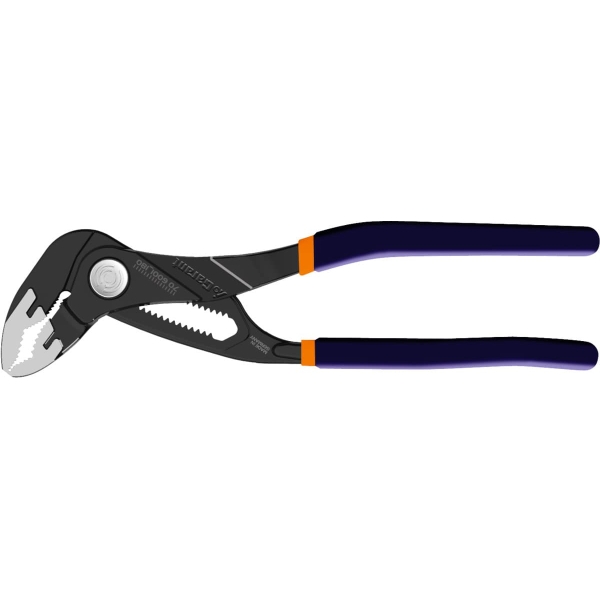 Pinza con regolazione a scatto