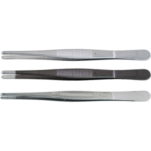 Pinzetta punta tronca/punta larghezza 3 mm