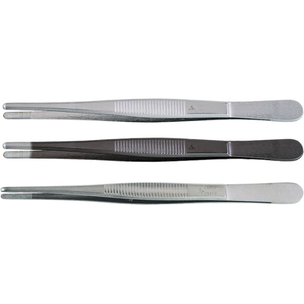 Pinzetta punta tronca/punta larghezza 3 mm