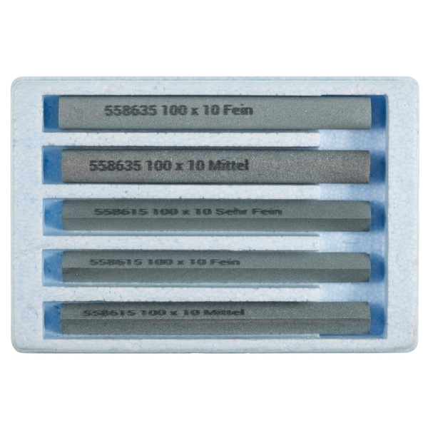 Set di 5 lime abrasive in carburo di silicio