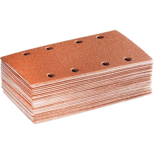Set di 50 fogli carta abrasiva foro 8x