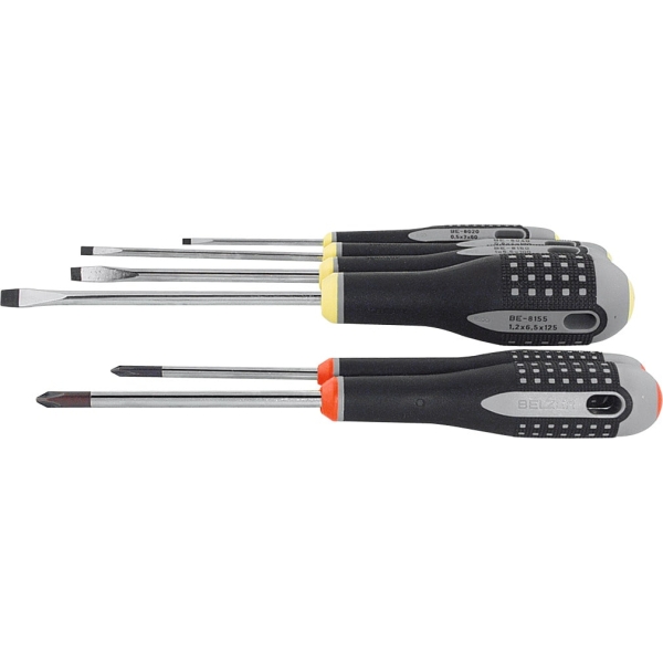 Set di 6 giraviti ergonomici per viti con intaglio e Phillips