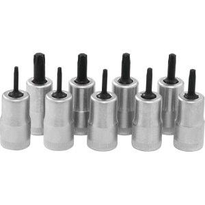Set di 9 bussole per viti Torx