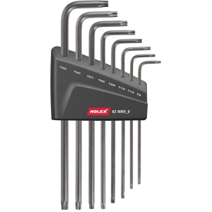 Set di chiavi maschio piegate per viti Torx