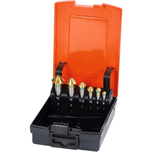 Set di svasatori conici n. art. 150180 in cassetta 90°