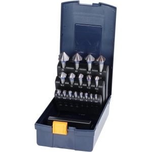 Set di svasatori conici n. art. 150379 in cassetta 90°