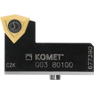Supporto KOMET TwinKom per doppio tagliente α = 80° sgrossatura