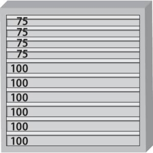 Cassettiera per utensili con cassetti 200 kg