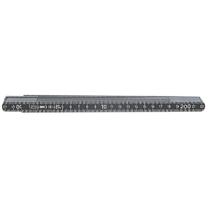 BMI - Metro pieghevole in metallo, Lunghezza: 2 m