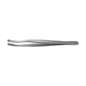 HOLEX - Pinzetta a punta piatta curvata, larghezza 4,5 mm, 120 mm, forma 38a, Materiale: AM