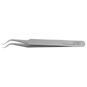 HOLEX - Pinzetta a punte ridotte / a falcetto, punte sottilissime, ad angolo stretto, 120 mm, Forma 7b, Materiale: AM