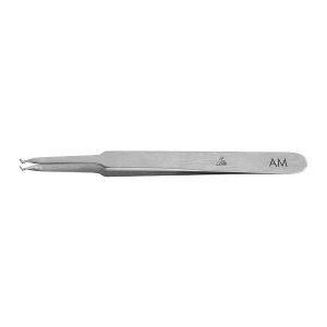 HOLEX - Pinzetta a punte ridotte / punte sottili superficie di presa inclinata, 115 mm, Materiale: AM