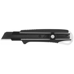 Coltello universale con impugnatura in bimateriale con 1 lama Razar Black, 25 mm