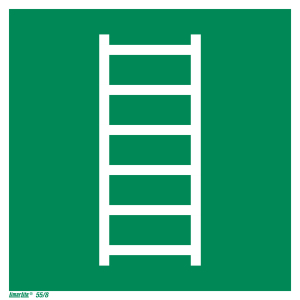 Segnali di salvataggio Scala di evacuazione
