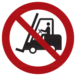 Segnali di divieto Vietato l’accesso a carrelli elevatori