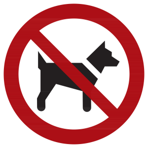 Segnali di divieto Vietato l’ingresso ai cani