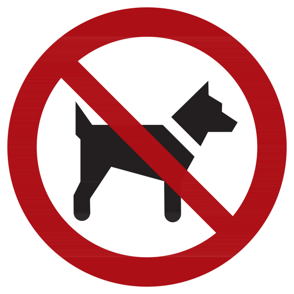 Segnali di divieto Vietato l’ingresso ai cani