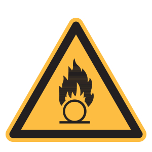 Simbolo di avvertimento Pericolo sostanze comburenti