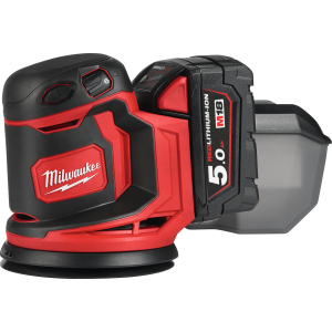 MILWAUKEE - Levigatrice roto-orbitale a batteria 18 V, Modello: M18BOS125
