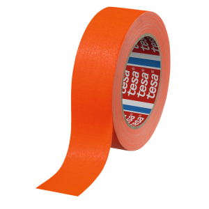 TESA - Nastro adesivo rinforzato Set di 4 pezzi, arancione, larghezza x lunghezza (mmxm): 38X25 mmxm