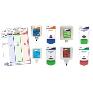 S.C. JOHNSON - Set protezione mani incl. distributore e guida per la protezione della pelle, Modello: SET