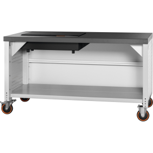 GARANT GRIDLINE - Banco da lavoro vario con piano color grigio scuro in eluplan mobile con piano di granito, Dim.: 1500