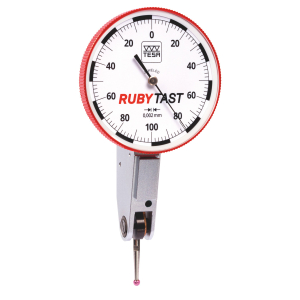 TESA TECHNOLOGY - Comparatore a leva Swisstast, lunghezza asta tastatrice 12,5 mm montato su rubini, Intervallo di misurazione per direzione / ⌀ Cassa: 0,1/40 mm