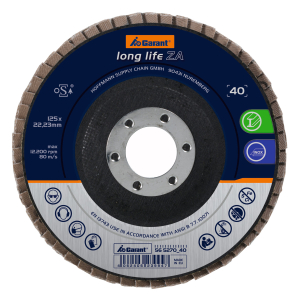 GARANT - Disco abrasivo lamellare long life ZA piatto, ⌀ 115 mm, Grana: 40