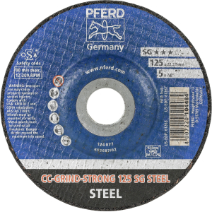 PFERD - Disco abrasivo CC-GRIND-STRONG, ⌀ Disco: 125 mm