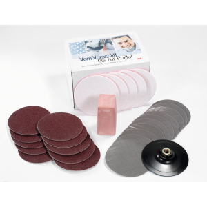 3M - Set per lucidatura per smerigliatrice angolare da 27 pezzi, ⌀ Disco: 125 mm