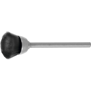 LESSMANN - Mini-spazzola a tazza setole naturali (nere), ⌀ Spazzola D1: 15 mm