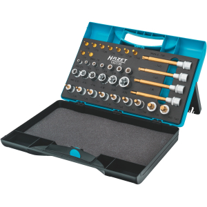 HAZET - Set di bussole con attacco quadro da 1/4; 1/2 pollice 30 pezzi, Numero pezzi: 35