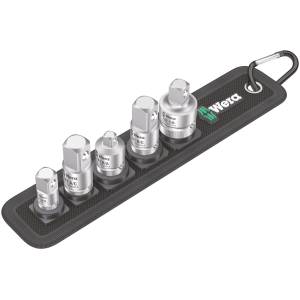 WERA - Set di adattatori, 5 pezzi, Numero inserti: 5