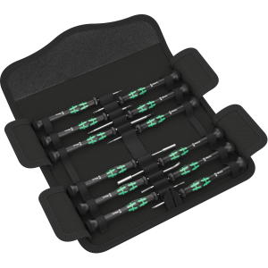 WERA - Set di giraviti per elettricisti Kraftform Micro, Numero di giraviti: 12