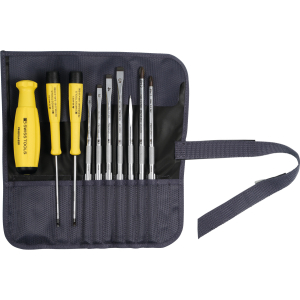 PB SWISS TOOLS - Set di giraviti con impugnatura bicomponente SwissGrip ESD, Numero pezzi: 10